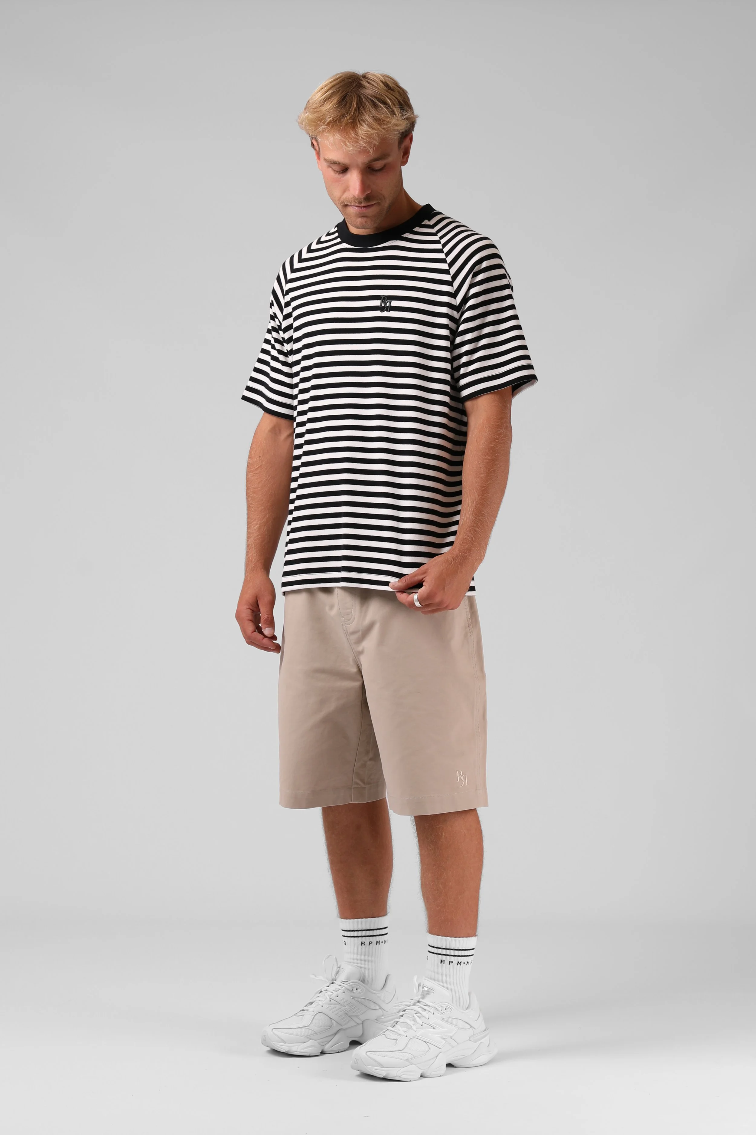 RPM Mens Stripe Raglan Tee