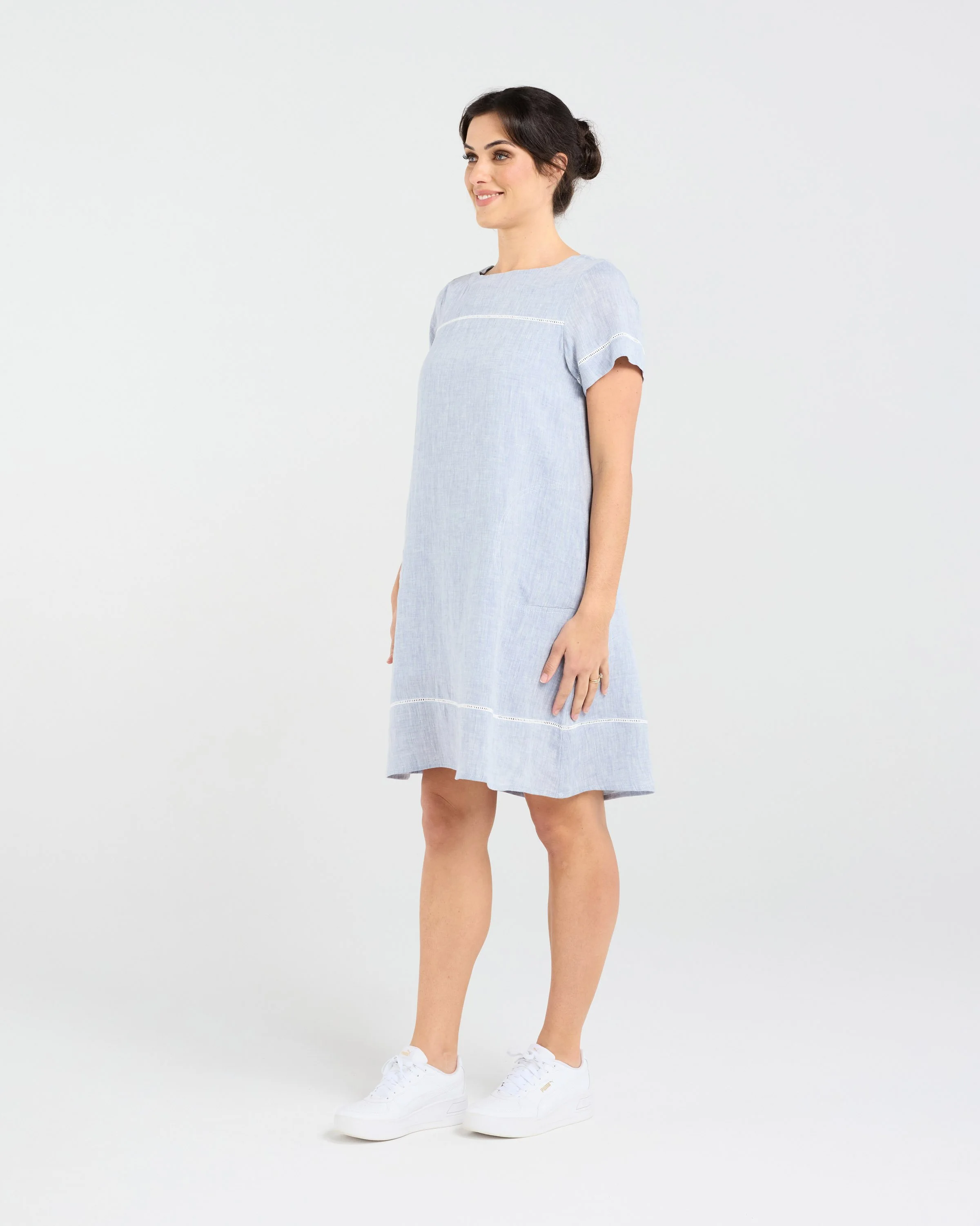 Blackstone Martine Ladder Trim Dress