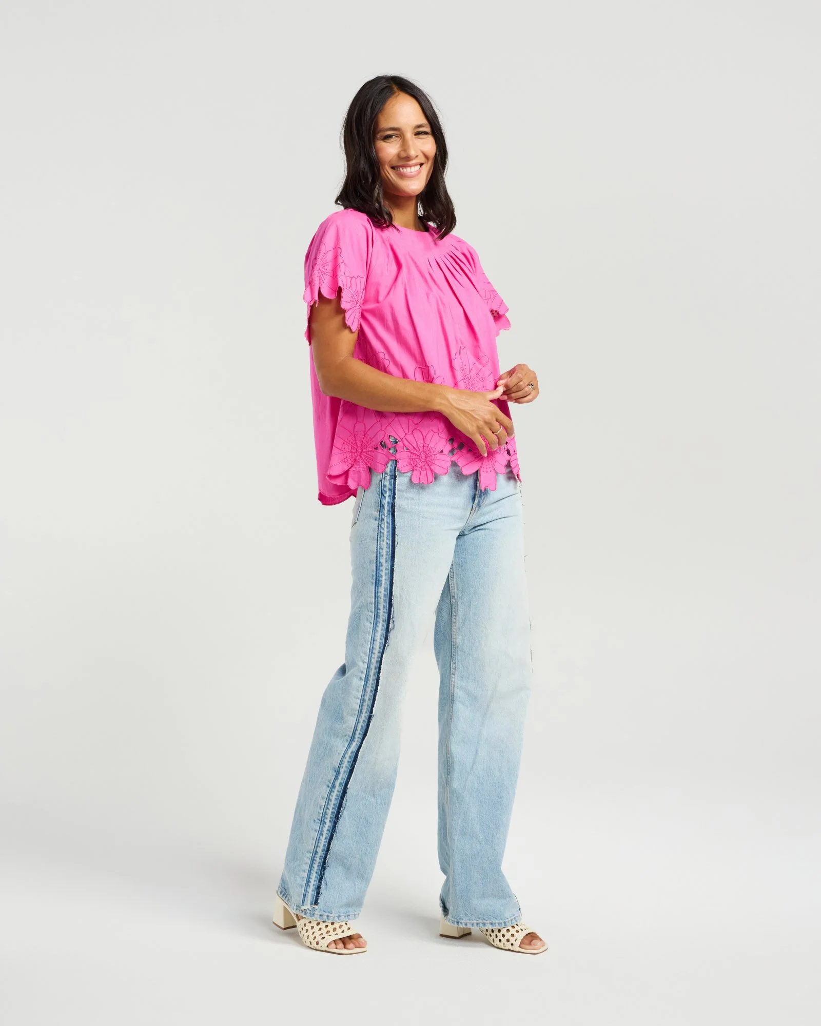 NMBR Rose Daisy Blouse