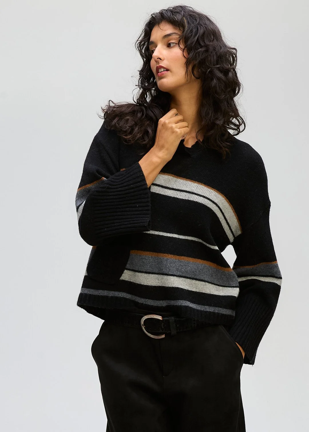 LD + Co Crop Stripe Jumper