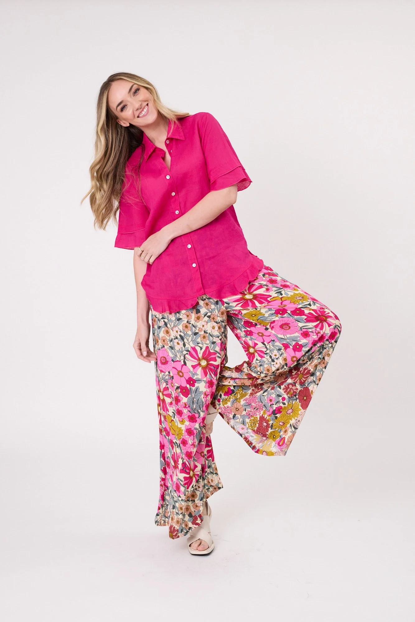 Lemon Tree Camilla Linen Top
