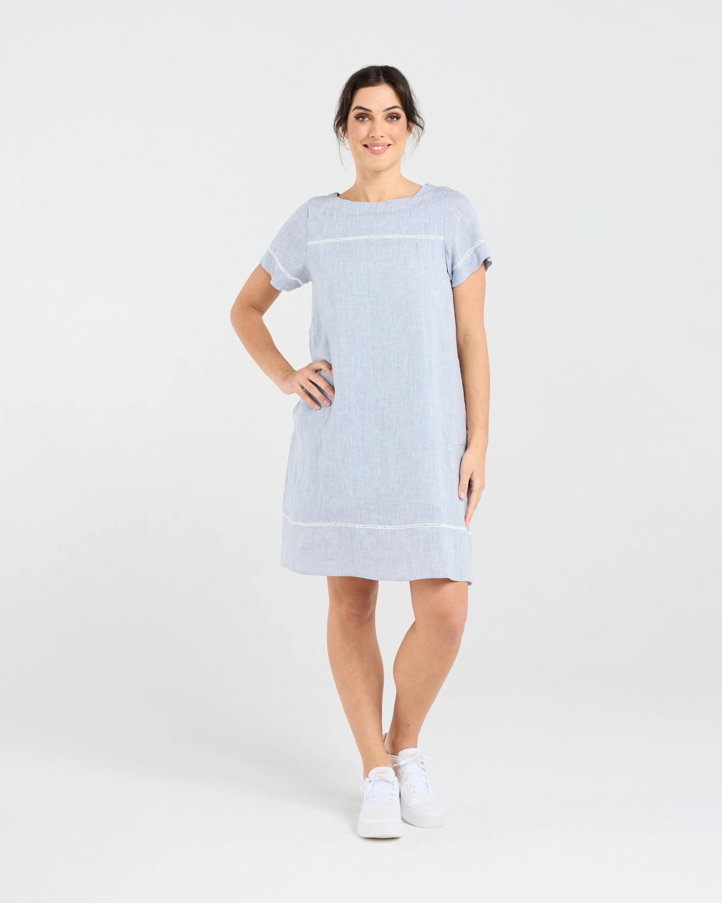 Blackstone Martine Ladder Trim Dress
