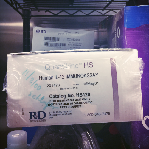 I found this reagent, wrapped in its original plastic in the back of a Columbia fridge, in 2015—fourteen years after its expiration date. It cost $2,440. :-(