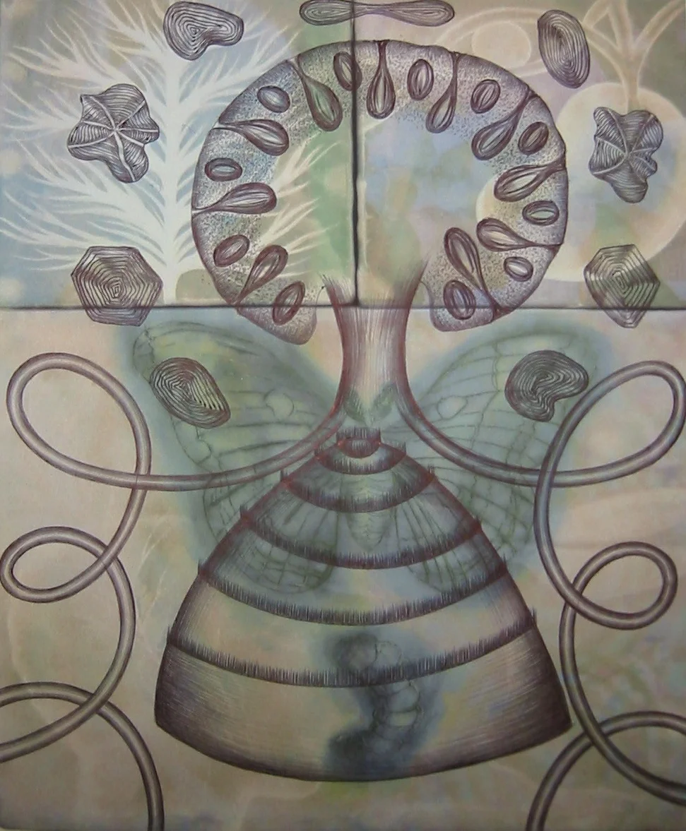 Italian Sketchbook Ghost Drawing  (Buff)