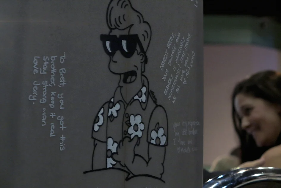 Simpsons Brett bringing the good vibes