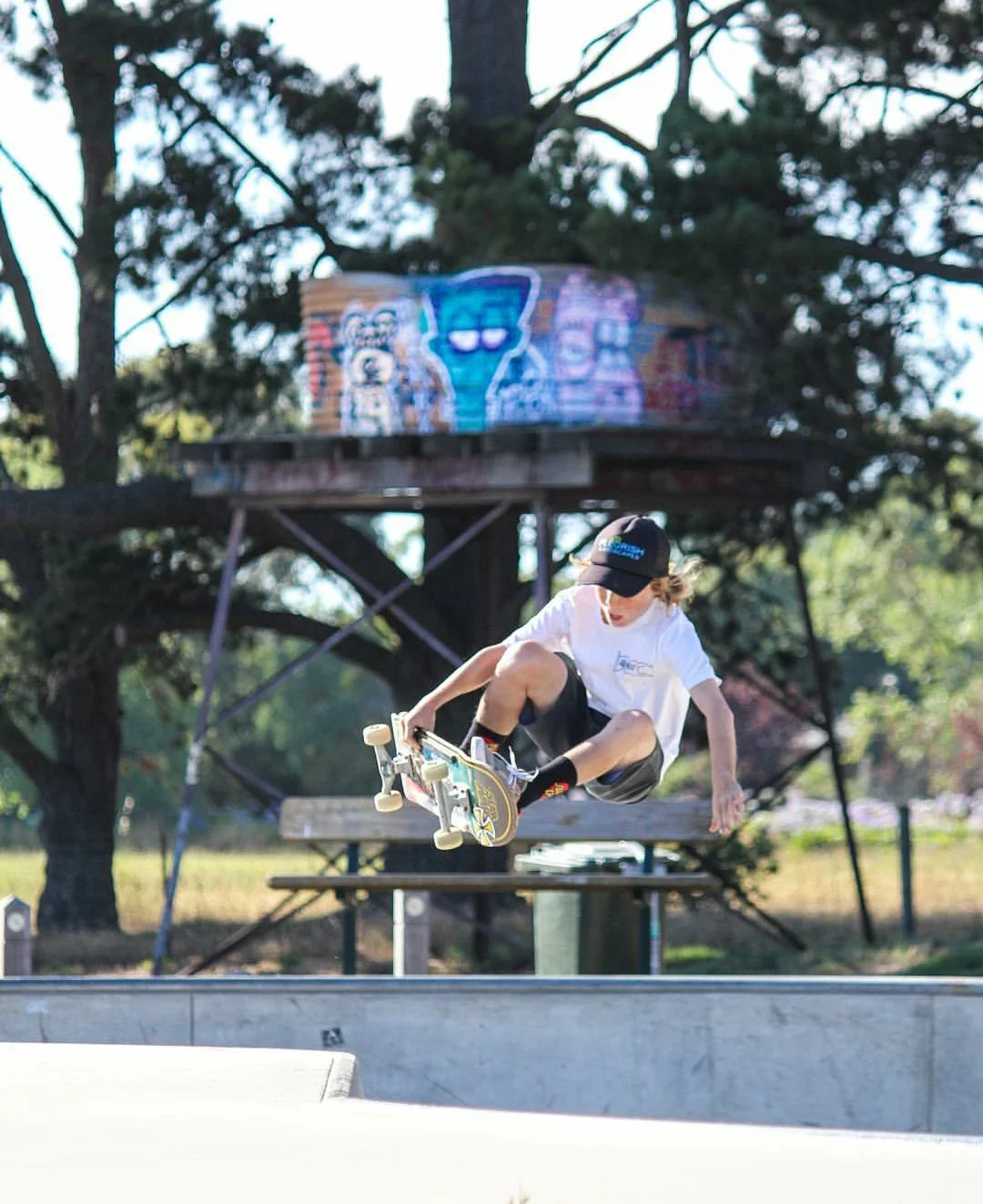 Kieren - Frontside air down south.