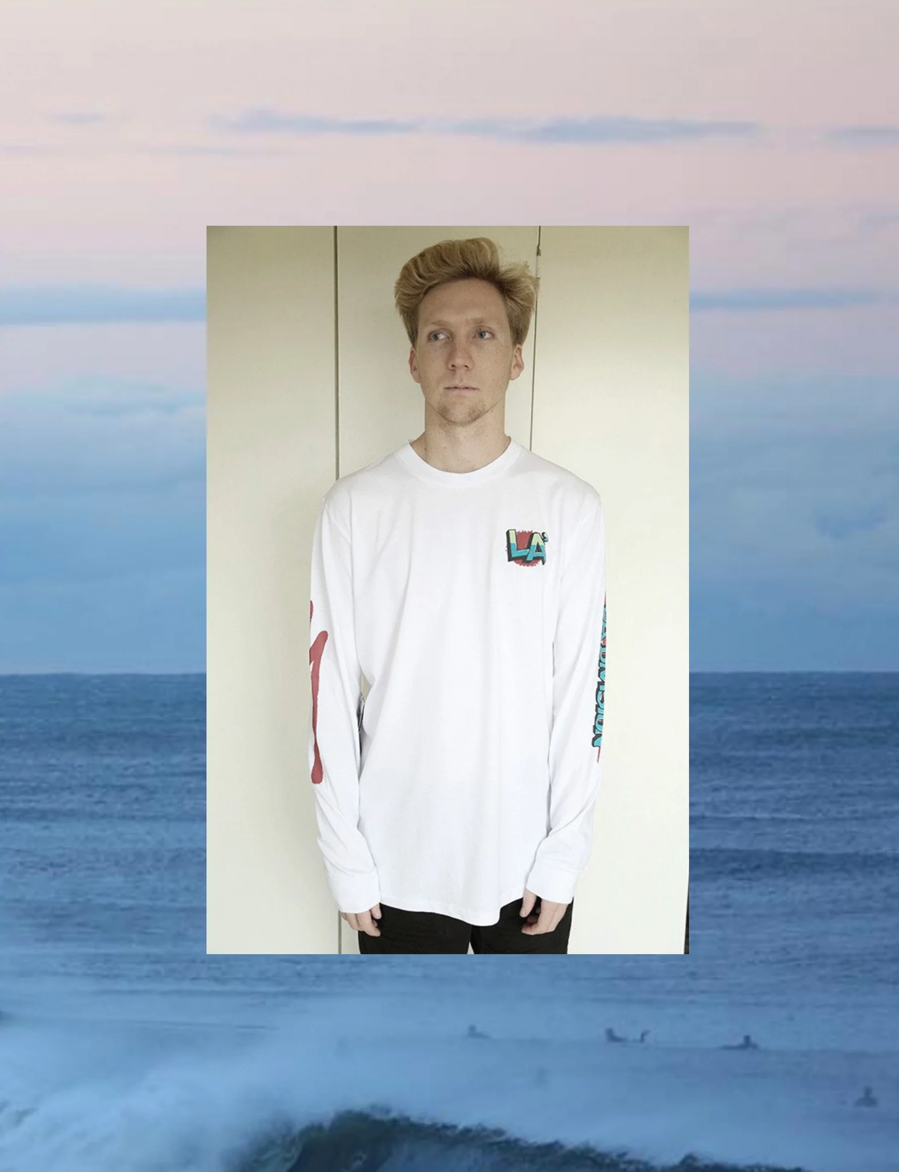 Spraykay longsleeve tee designed by Luke Okay