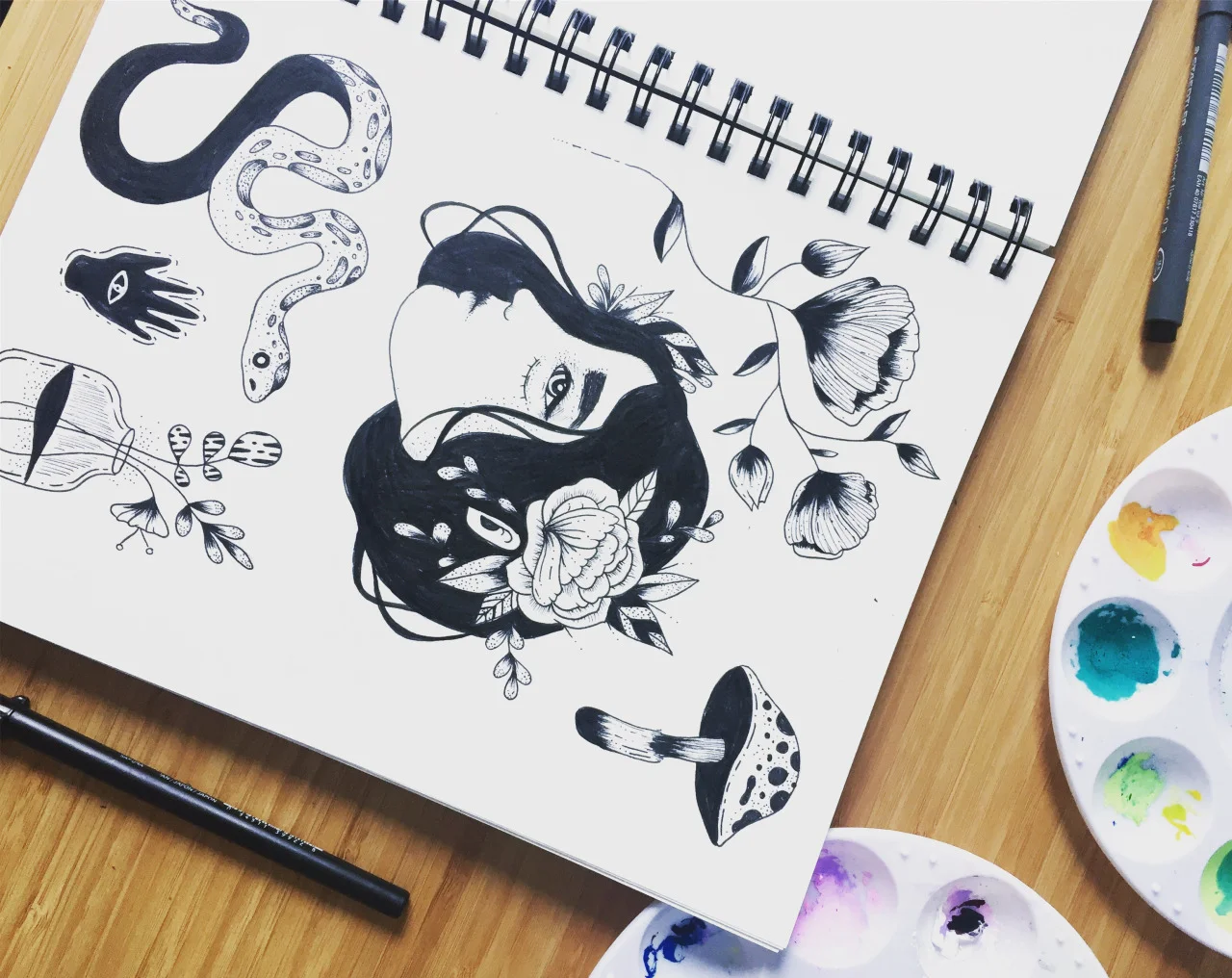    5. What are you working on at the moment?   Any projects in the works?      I am currently working on a series of super short animations about a sneaky snake called Sneak Snake. They are a bit random and strange but it has been a fun little projec