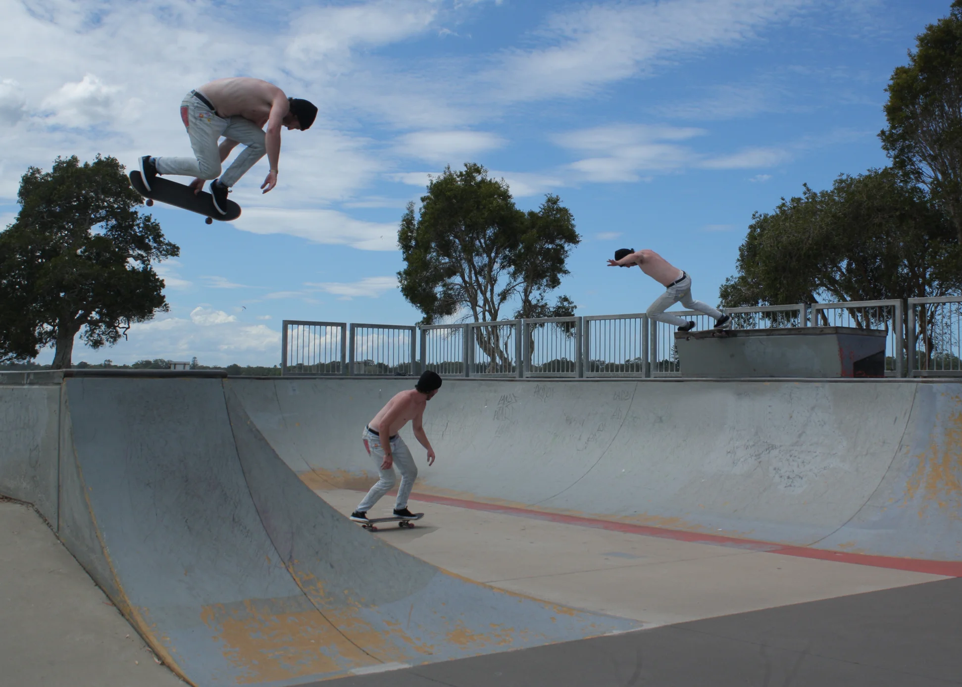  Ray Macken, backside air to back tail on the set-back extension at Swansea. Swansea park is a ball-o-fun, the towns a bit dull though, nowhere to eat but they do have a Dan Murphy’s. 