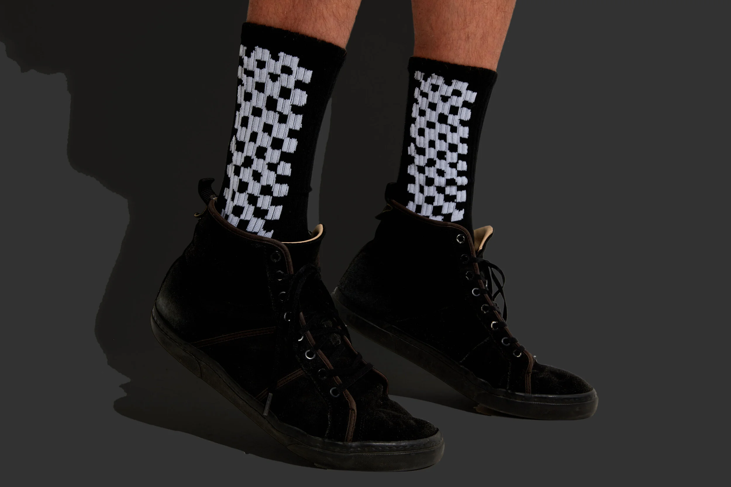 Jacquarded art socks