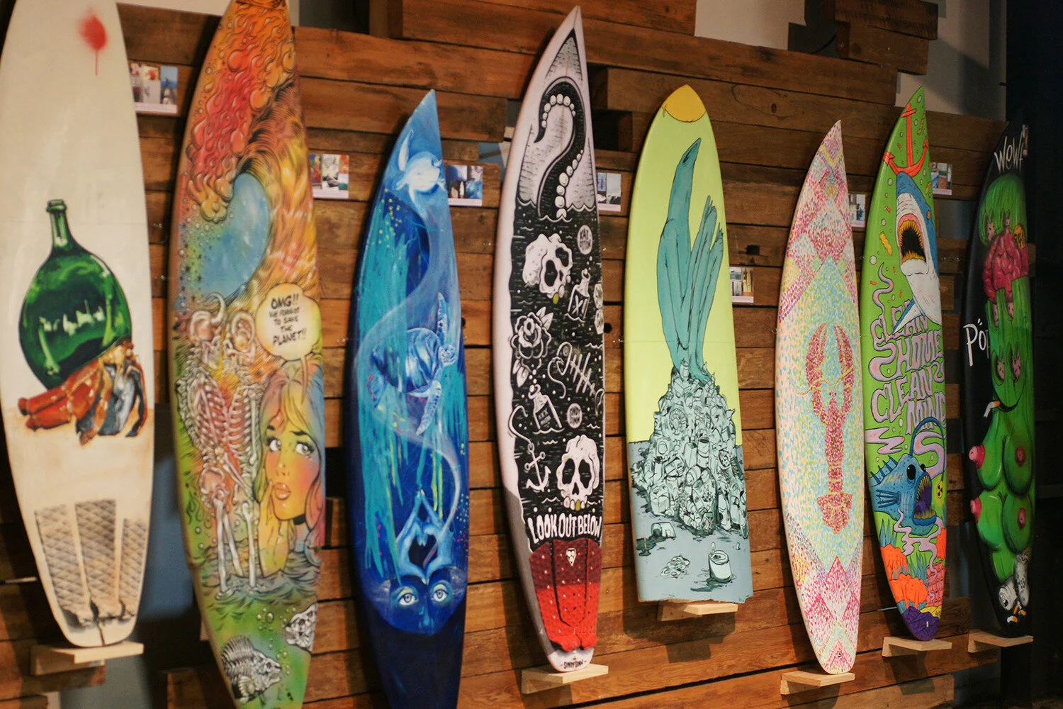 A show that utilised the platforms of artists &amp; professional surfers to raise awareness around plastic pollution in the ocean