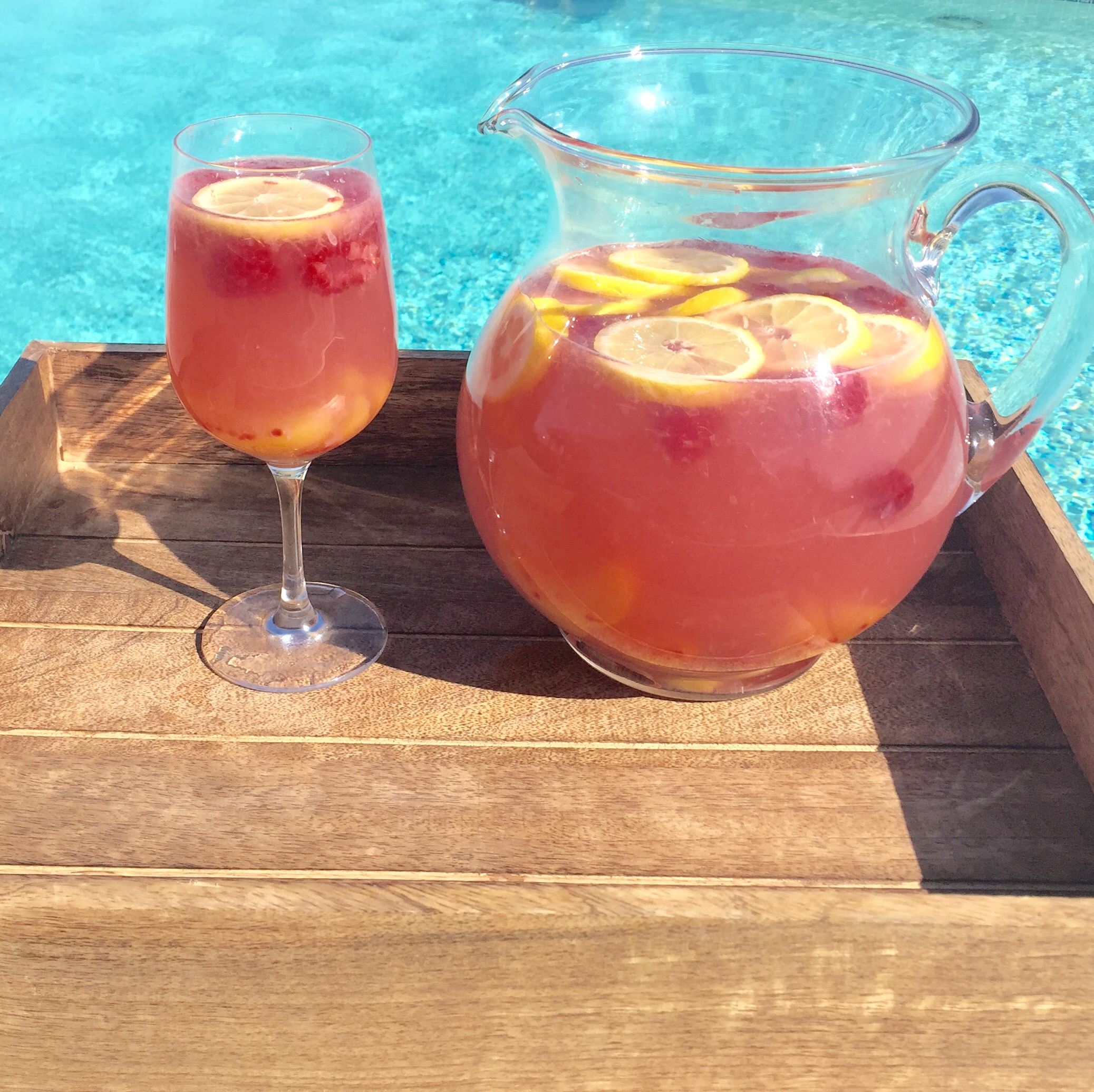 Peaches and Rosé Sangria