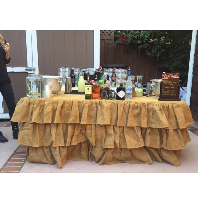 Bar set up for a wedding reception 💎✨👰🍾 .
.
.
.
.
.
.
#blackberrymintmule #moscowmule #margaritas #hendricksgin #greygoose #bartenderforhire #pme #tlc #theliquidcaterers