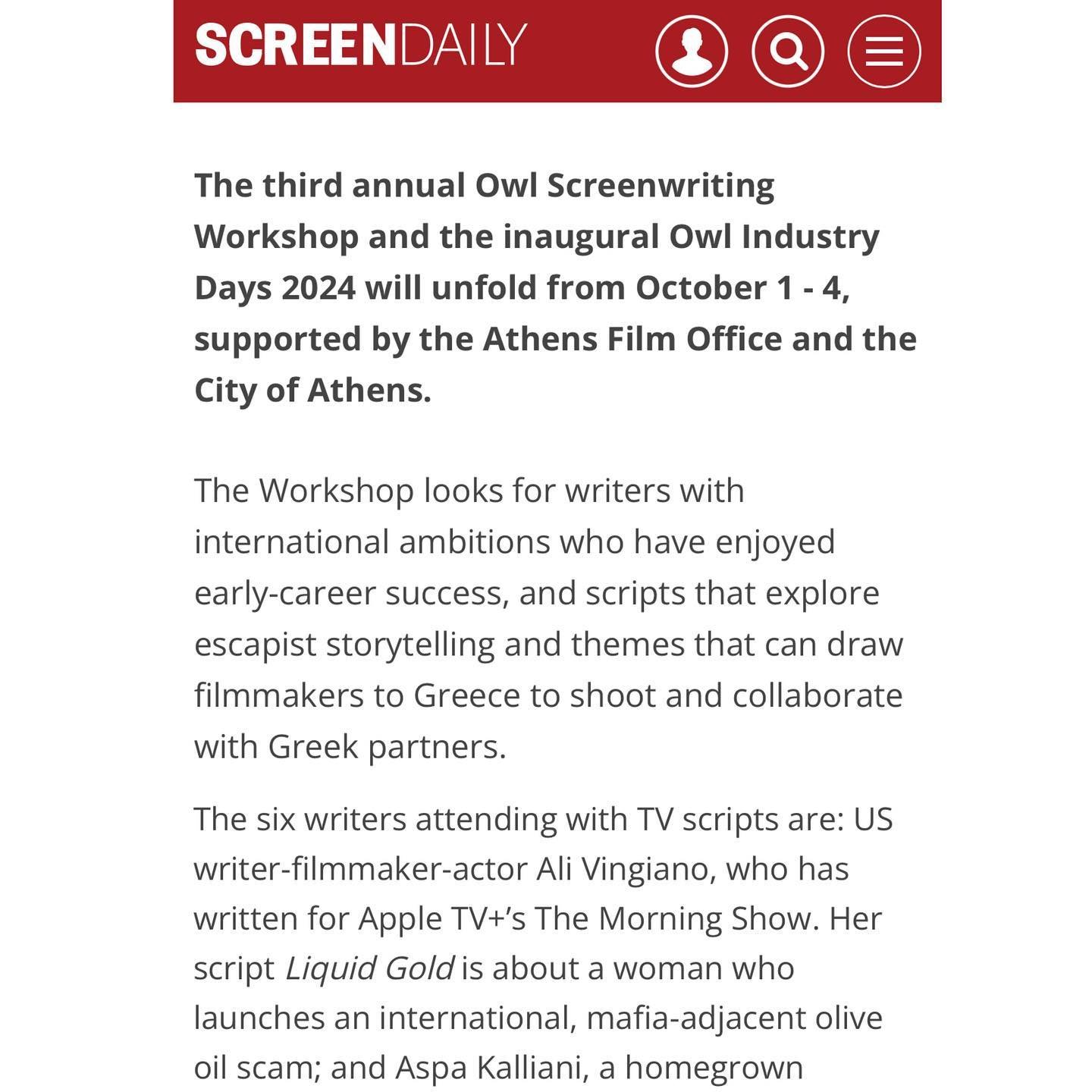 So excited to workshop a new pilot in Athens next month as part of The Owl Screenwriting workshop alongside so many insanely talented people 🇬🇷 photos are from my inspiration for this idea - I wrote the first draft on an olive grove in Italy and it