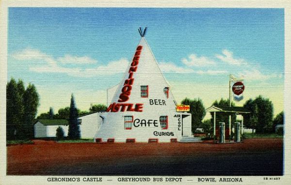 Geronimo was not captured here. Geronimo did not sleep here. Geronimo did have several beers here.