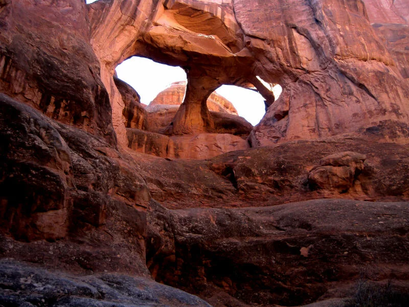 During part of his Fiery Furnace tour, The Bearded Man says that he felt as though he was being watched. "I sensed the presence of someone with large eyes and a bulbous nose watching my every move. It was unsettling." We filed a stalker report with a park ranger.