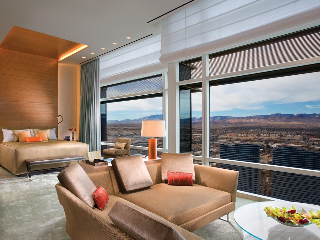 My room at Aria in Vegas. Not an understatement to say I splurged a bit. But it's okay. The bottle of water in the fridge is only $27. Thanks again MountCo.