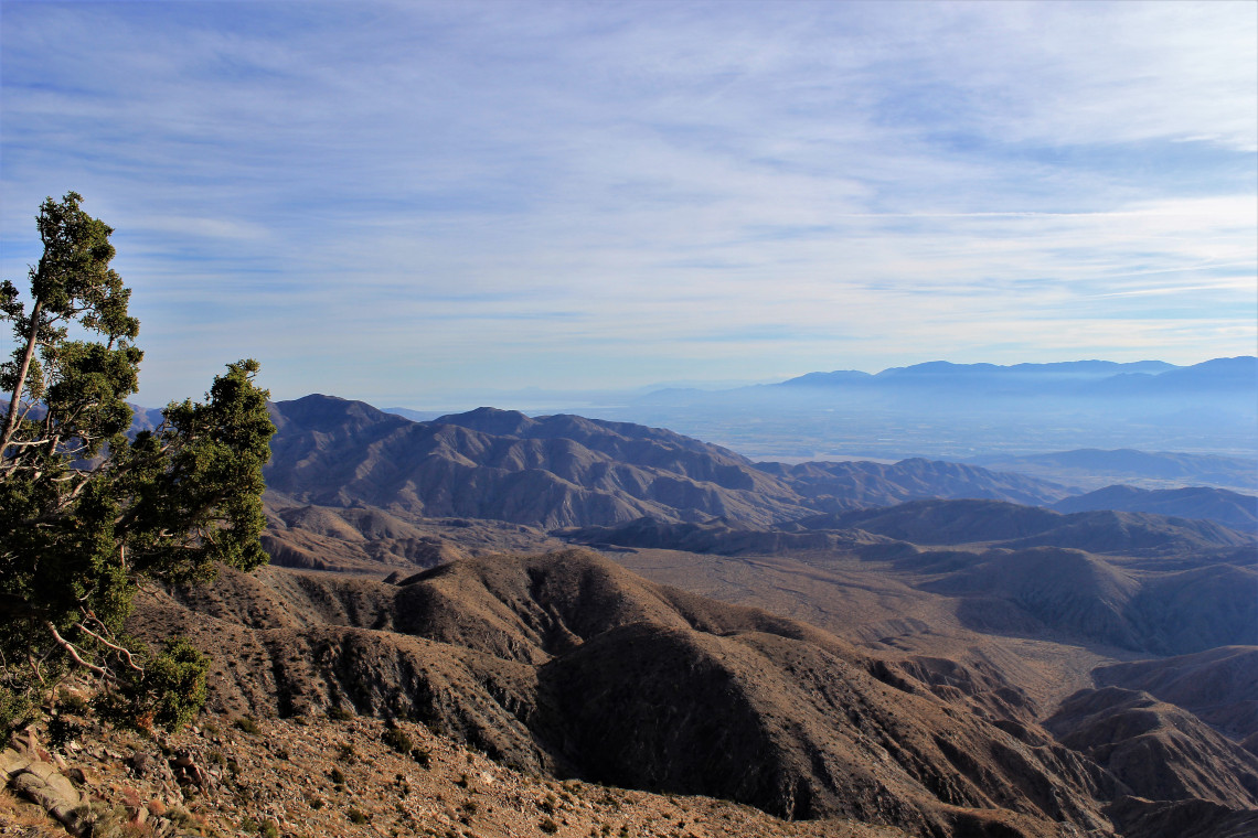 Keys View looking south toward Mexico. On a clear day you can see forever. A small town in California, Forever has a population of 241.