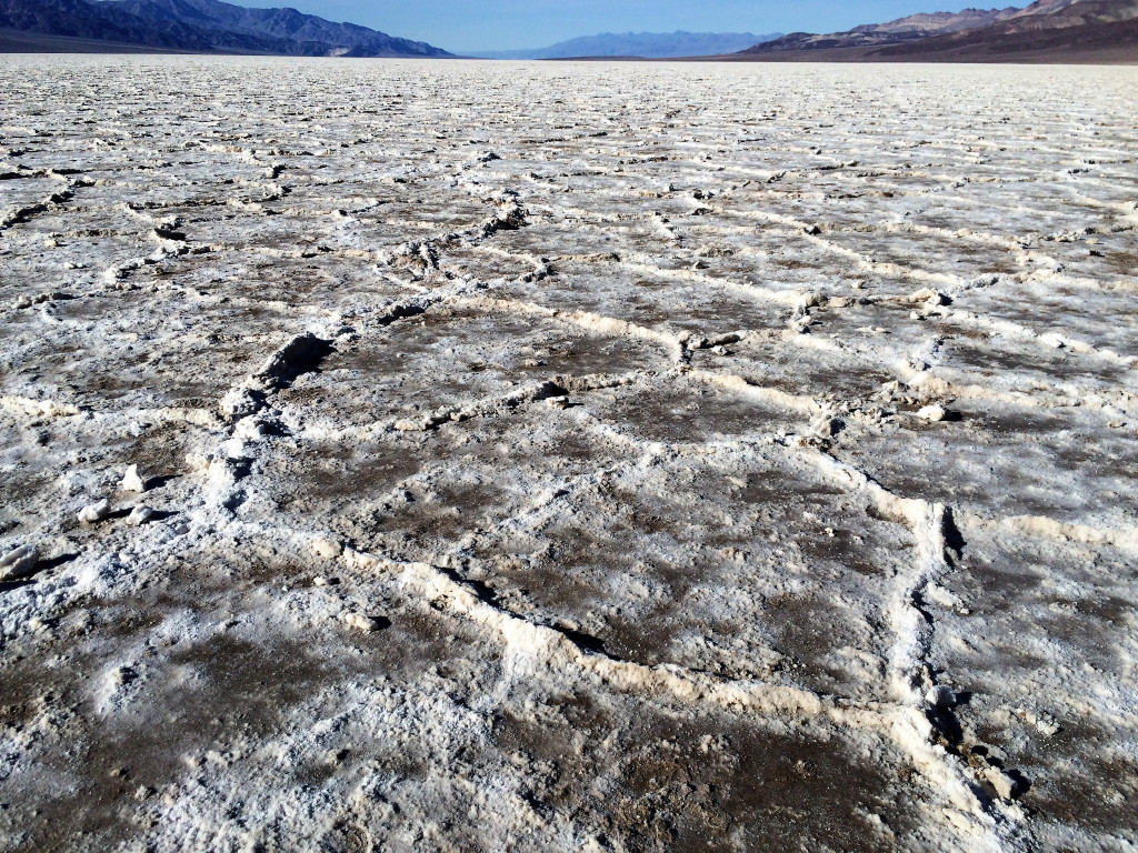 The basin floor and its otherworldly shapes and textures. I would not recommend taking a nap here.