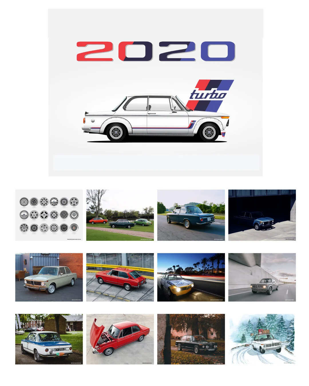2020 BMW 2002 Calendar