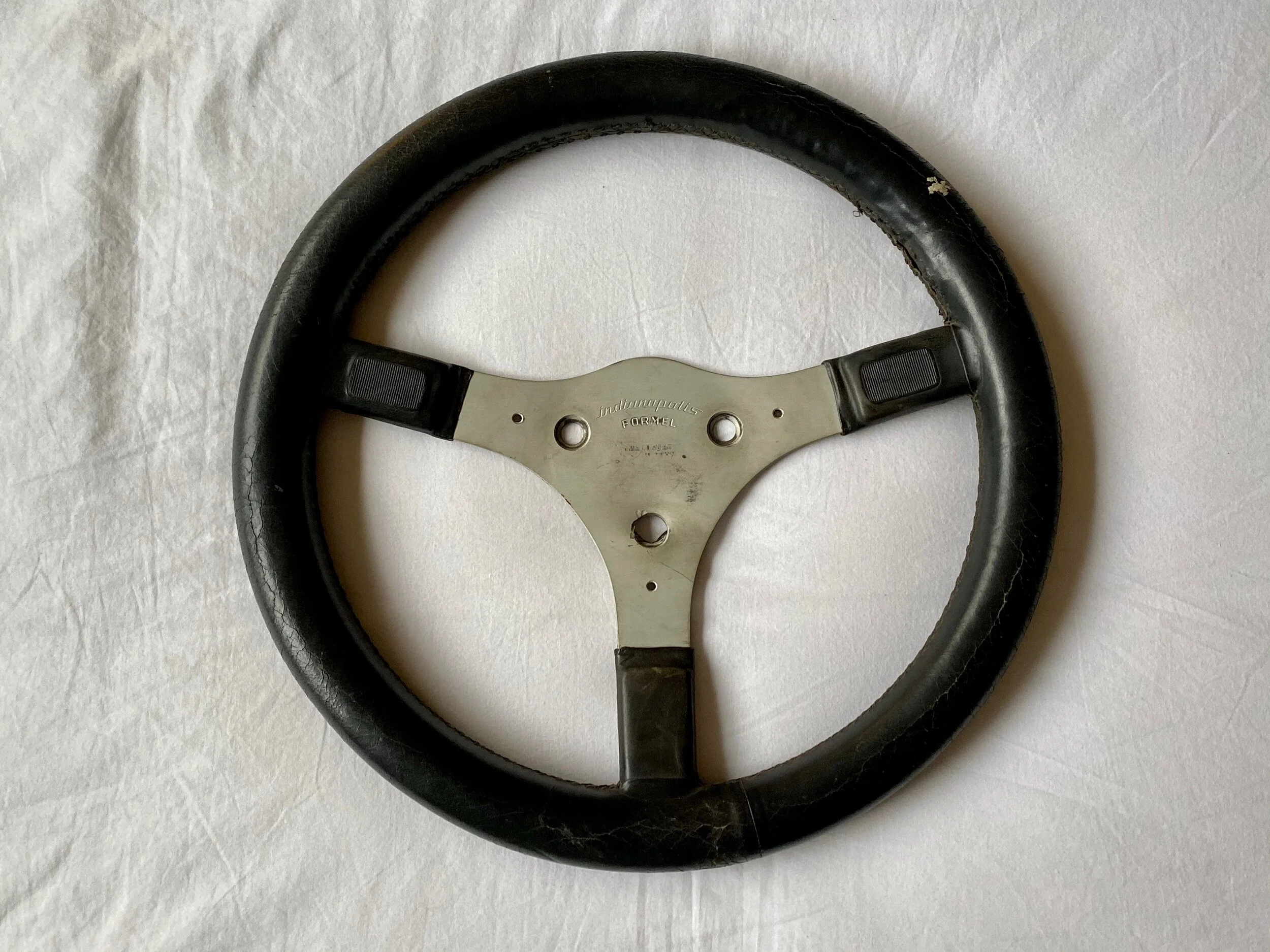 1980s Italvolanti Formel leather steering wheel (370mm)
