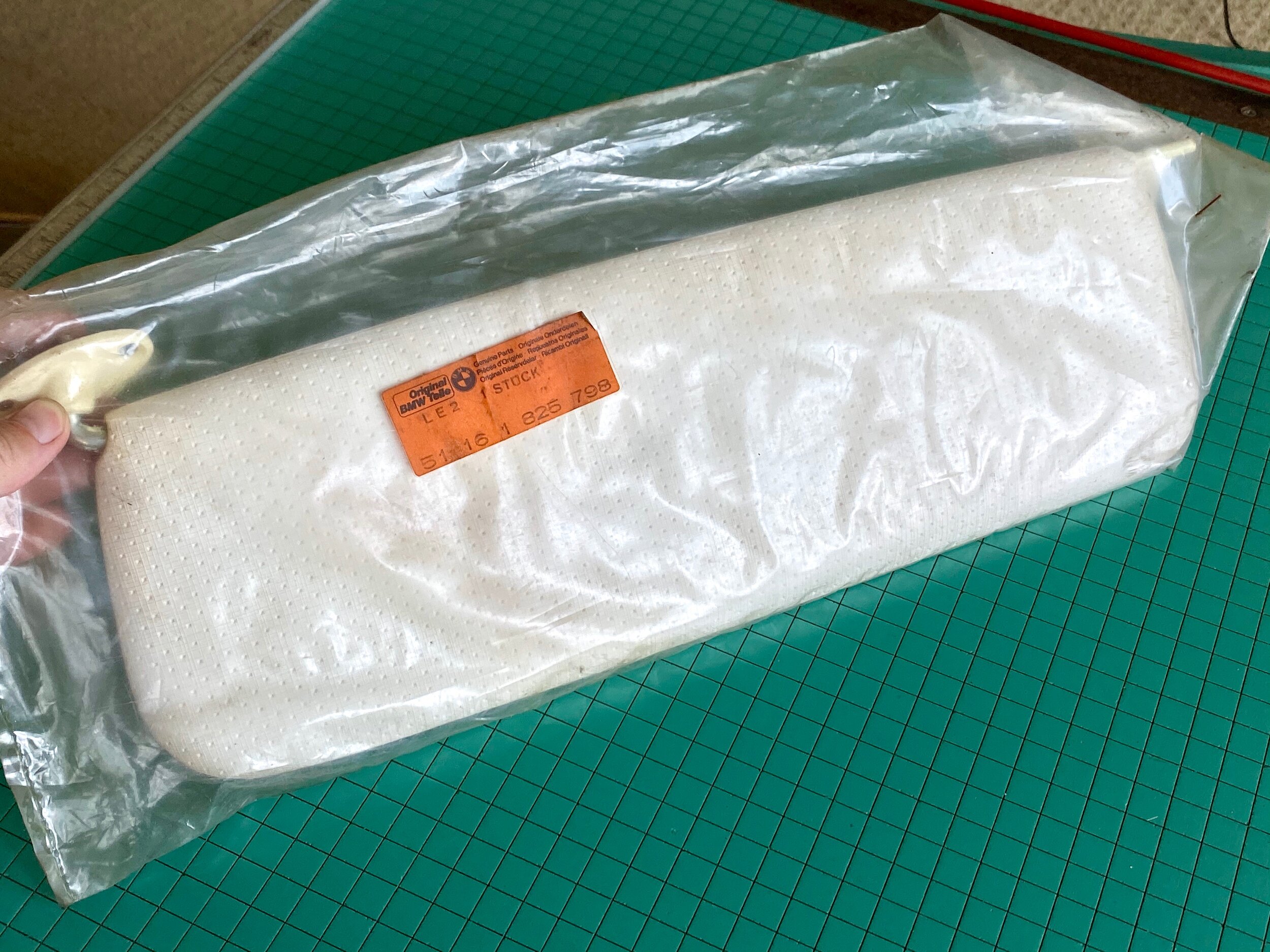 BMW E9 passenger sun visor (NOS)