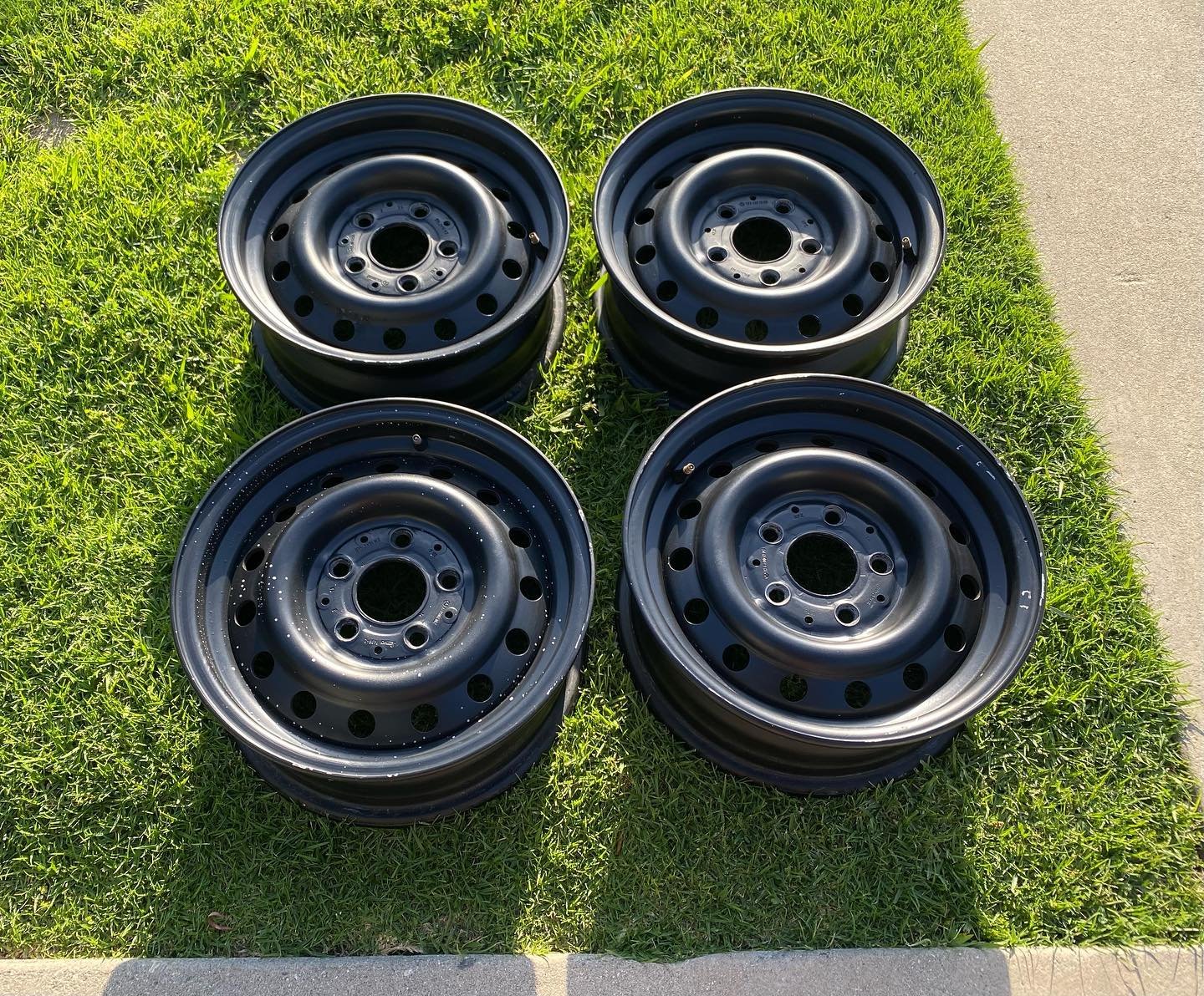 FOR SALE: steelies, but aluminum! Rare, super lightweight, optional Mercedes W123 wheels. Coming in at under 10lbs each, they&rsquo;re less than half the weight of factory steelies. 14x5.5&rdquo; et30 5x112mm. Perfect upgrade for a W113, W123, early 