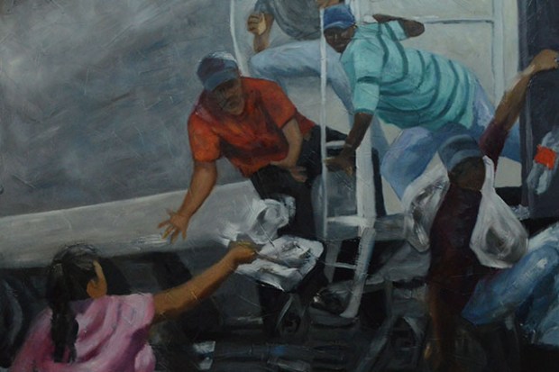 Mission Local: The Women Who Feed the Migrants: A Mission Painter’s View