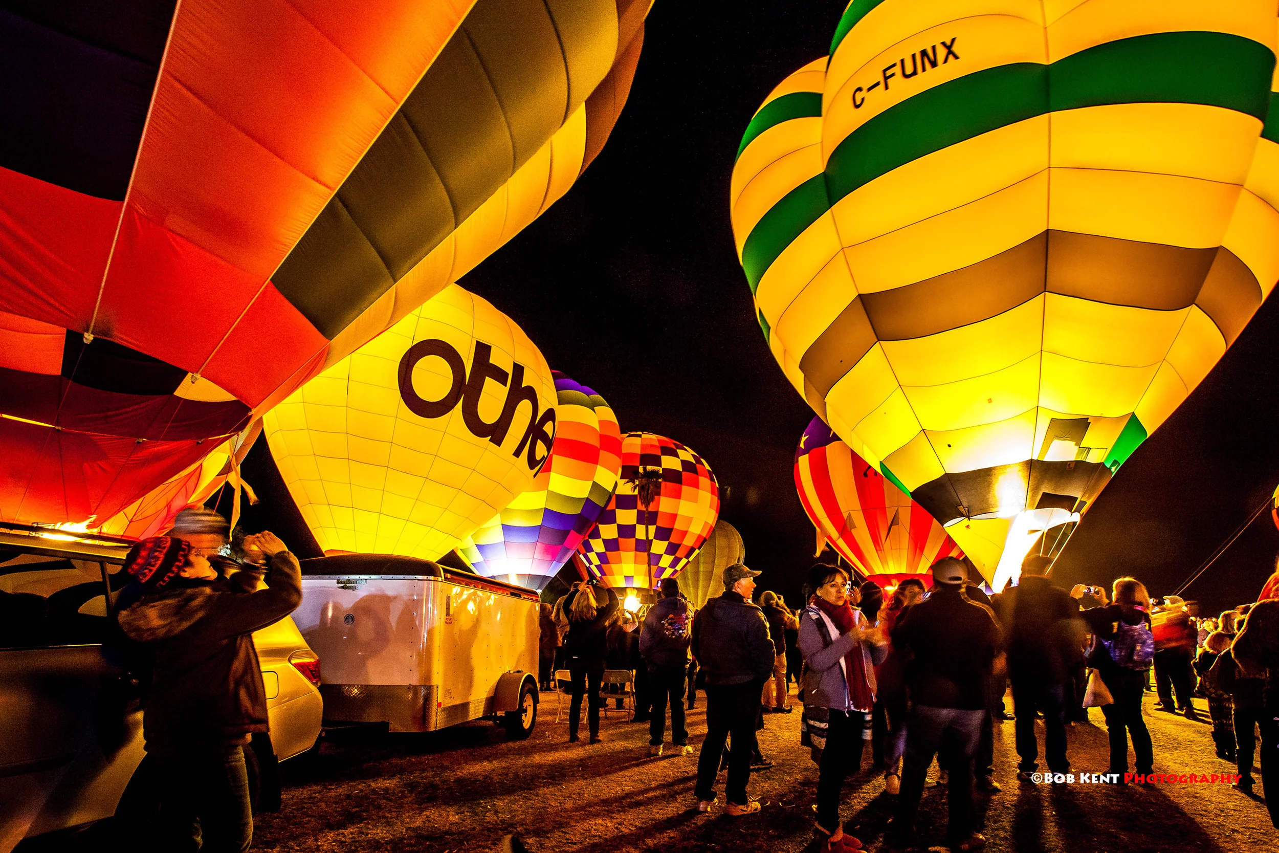 A Flicker is where all the balloons light up simultaneously! It is quite a sight...