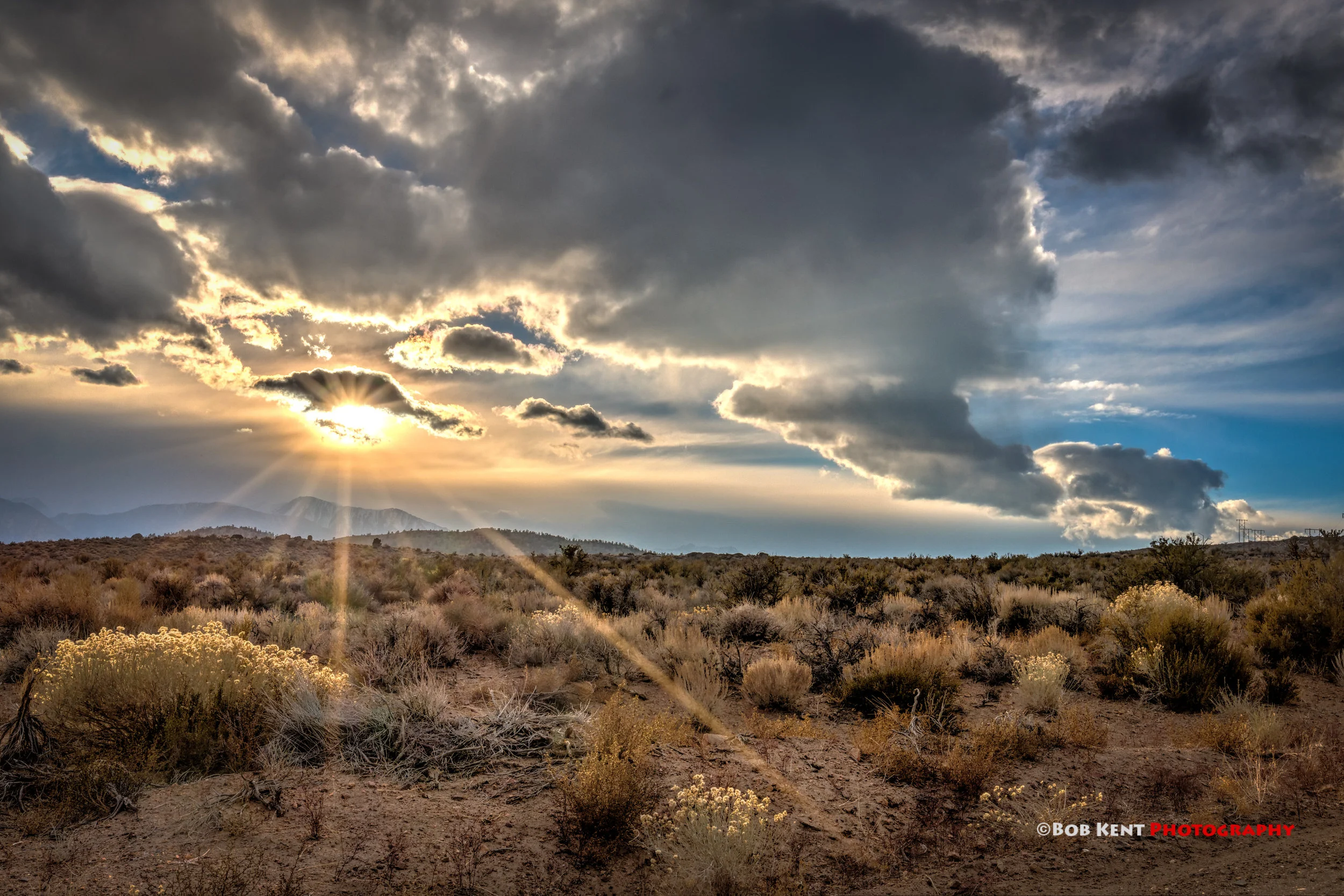 Sunset on the Table Lands just North of Bishop