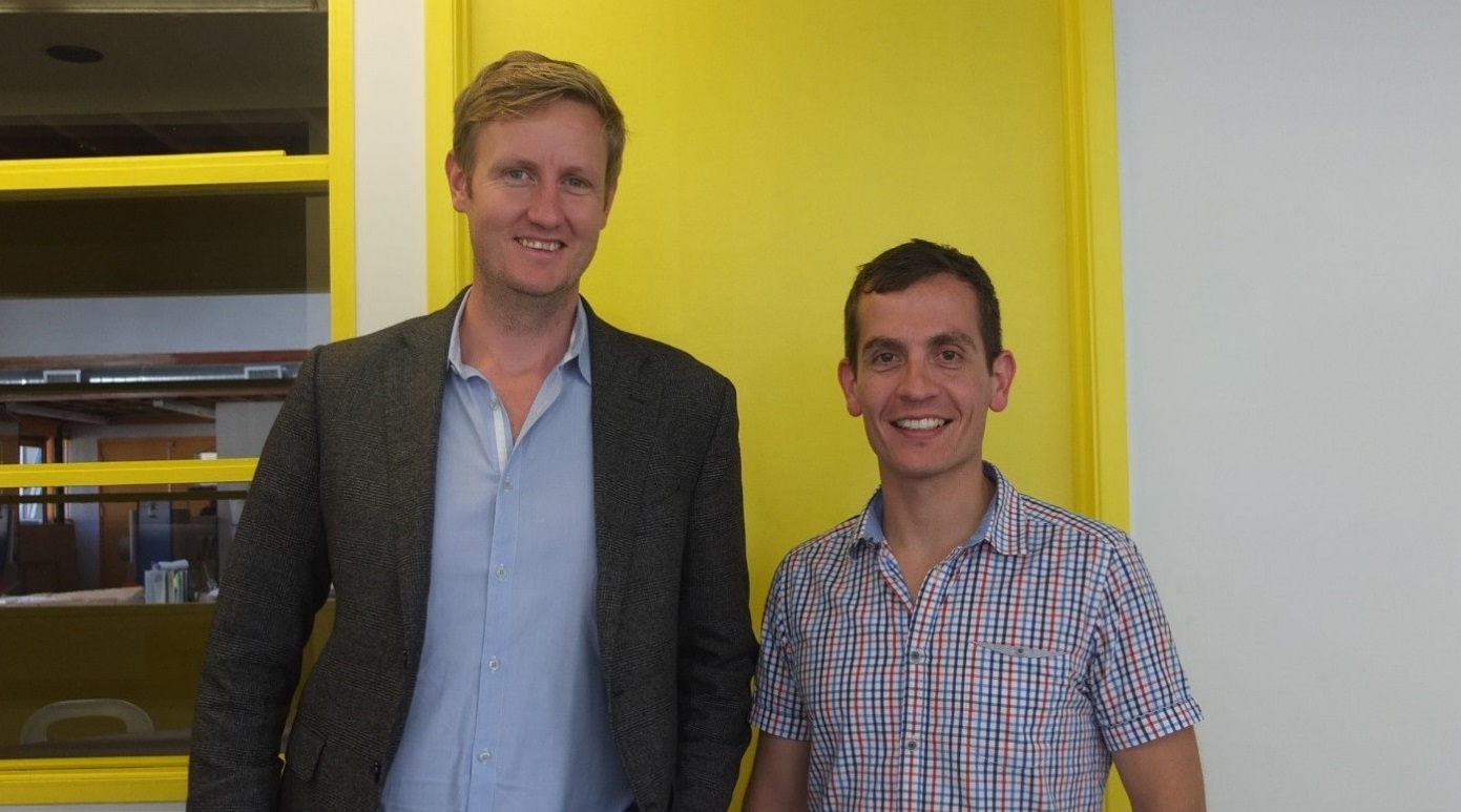 Ben John (left) and Ben Varela at Workpoint’s Offices in Los Angeles