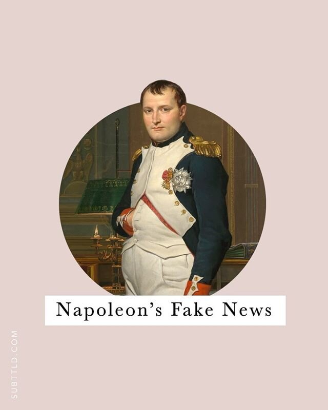 (2 Min Watching Time) Part iii Post 5/5

Napoleon&rsquo;s Fake News: In a sadly un-Socratic ending to the story, David became the vital cog in the Napoleonic propaganda machine. This cautionary tale reminds us that living examined lives is hard work.