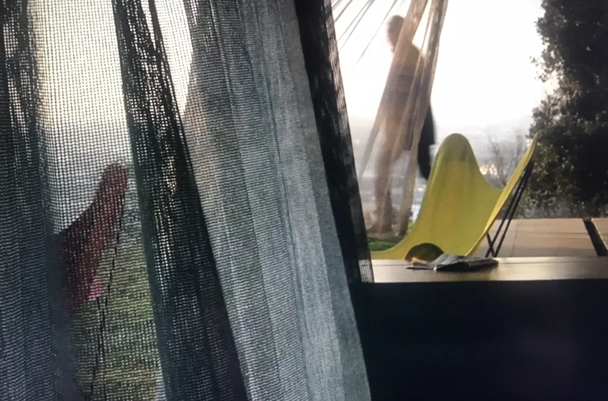 moving as a ghost through the house