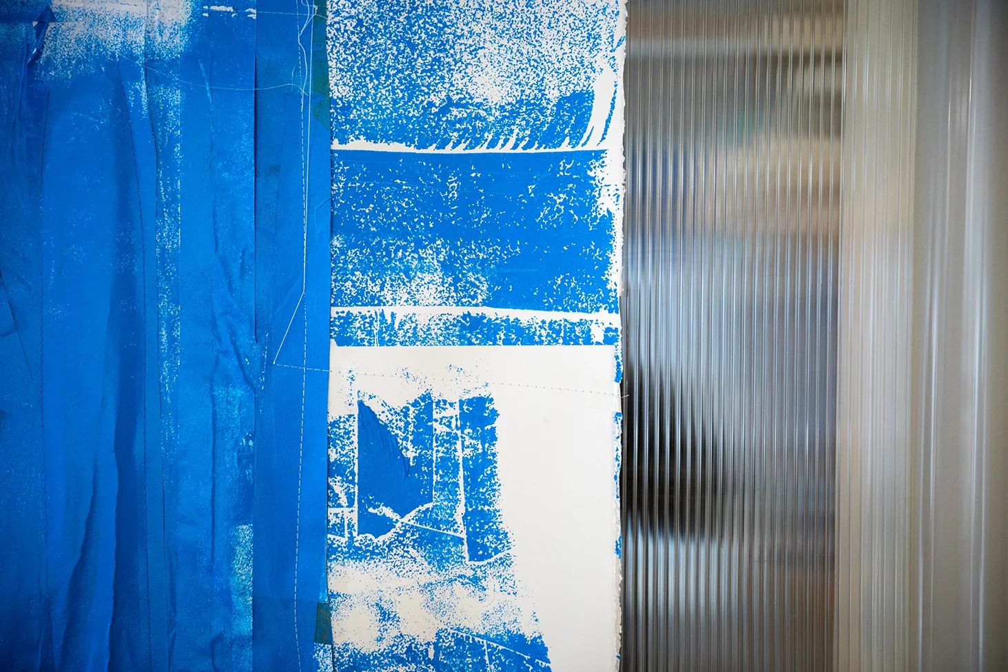 collage of transparency, spatial elevations playfully flattened
