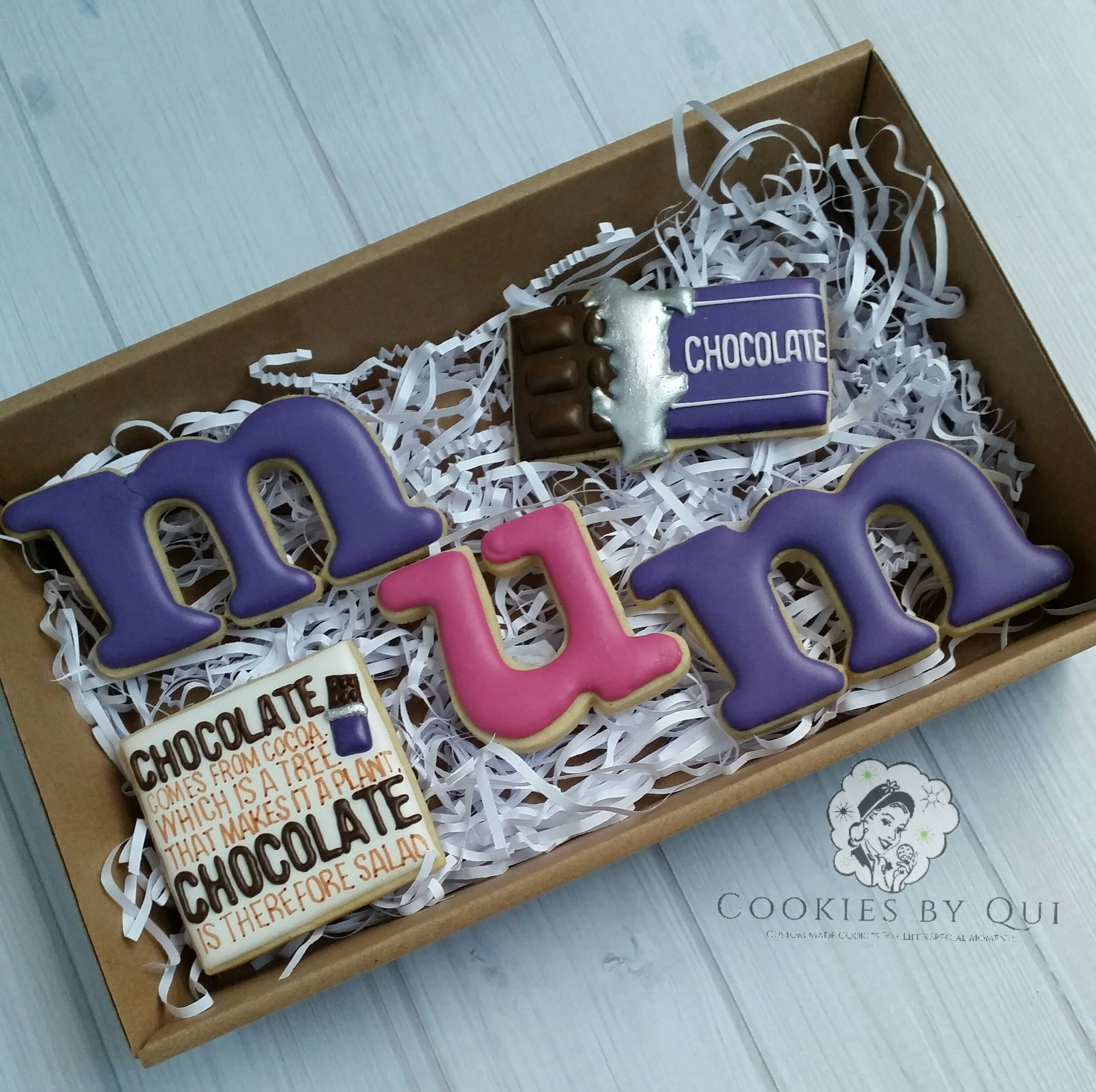 Mother's Day 2017 Custom Cookie Gift Box - Cookies by Qui Geelong