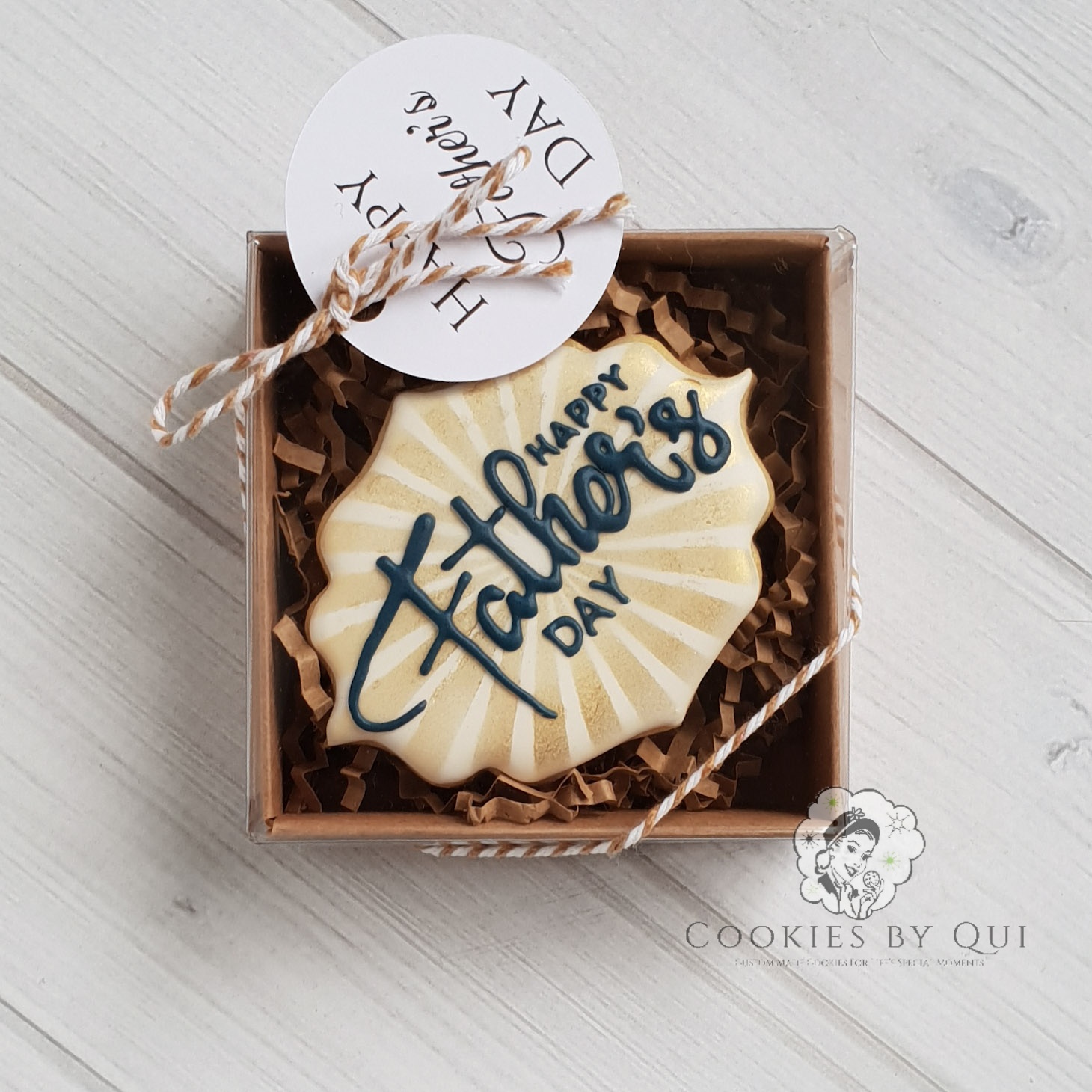 Father's Day Plaque Gift Box Cookie