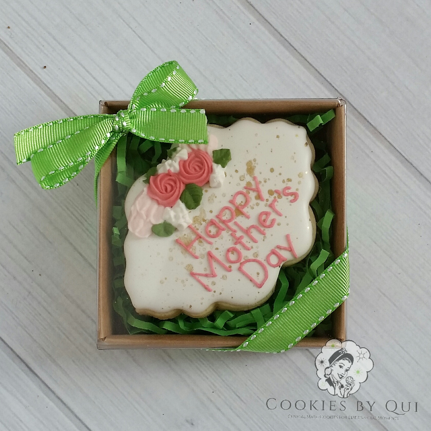 Happy Mother's Day Cookie Plaque Gift Box