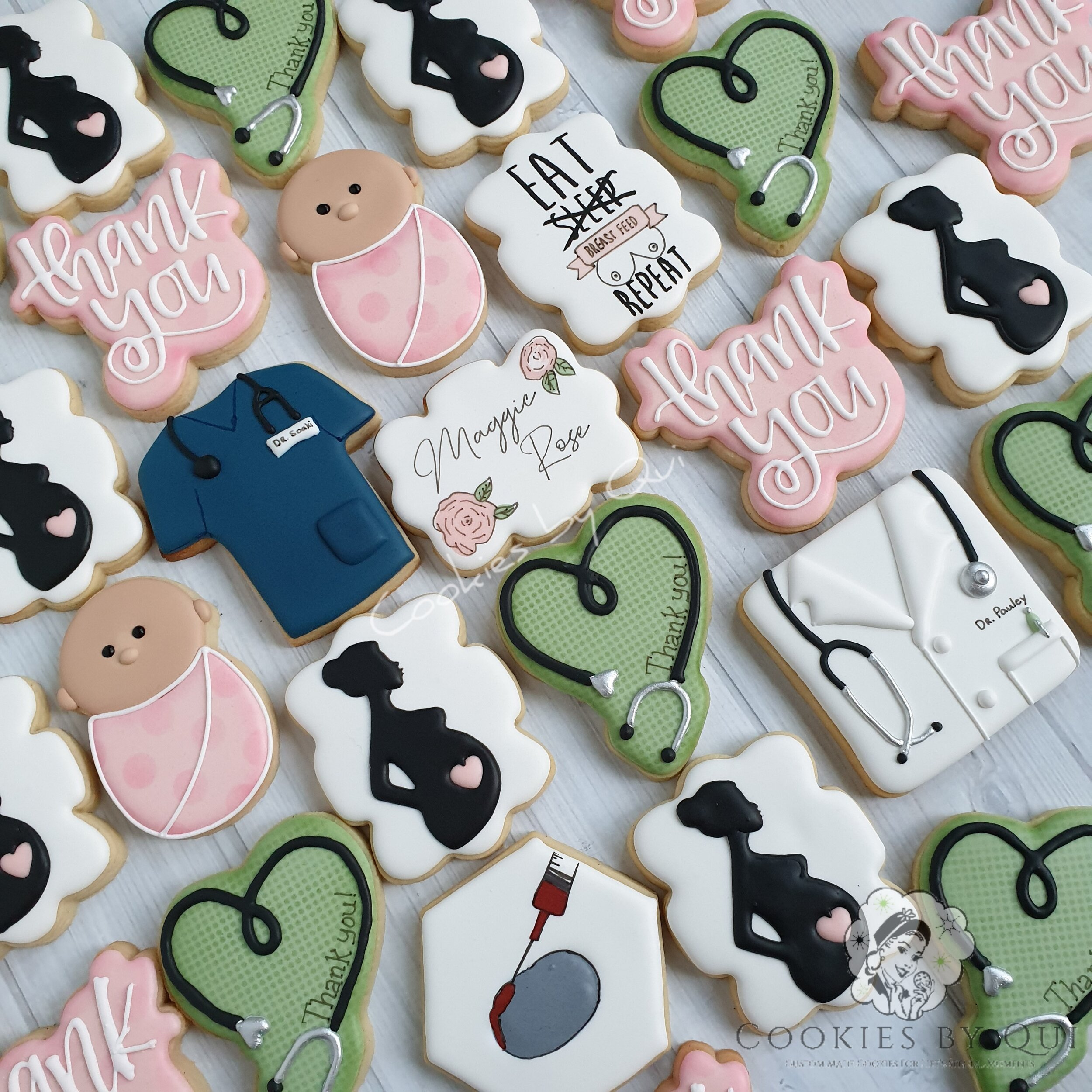 Thank You Nurse Baby Cookies - Cookies by Qui Geelong.jpg