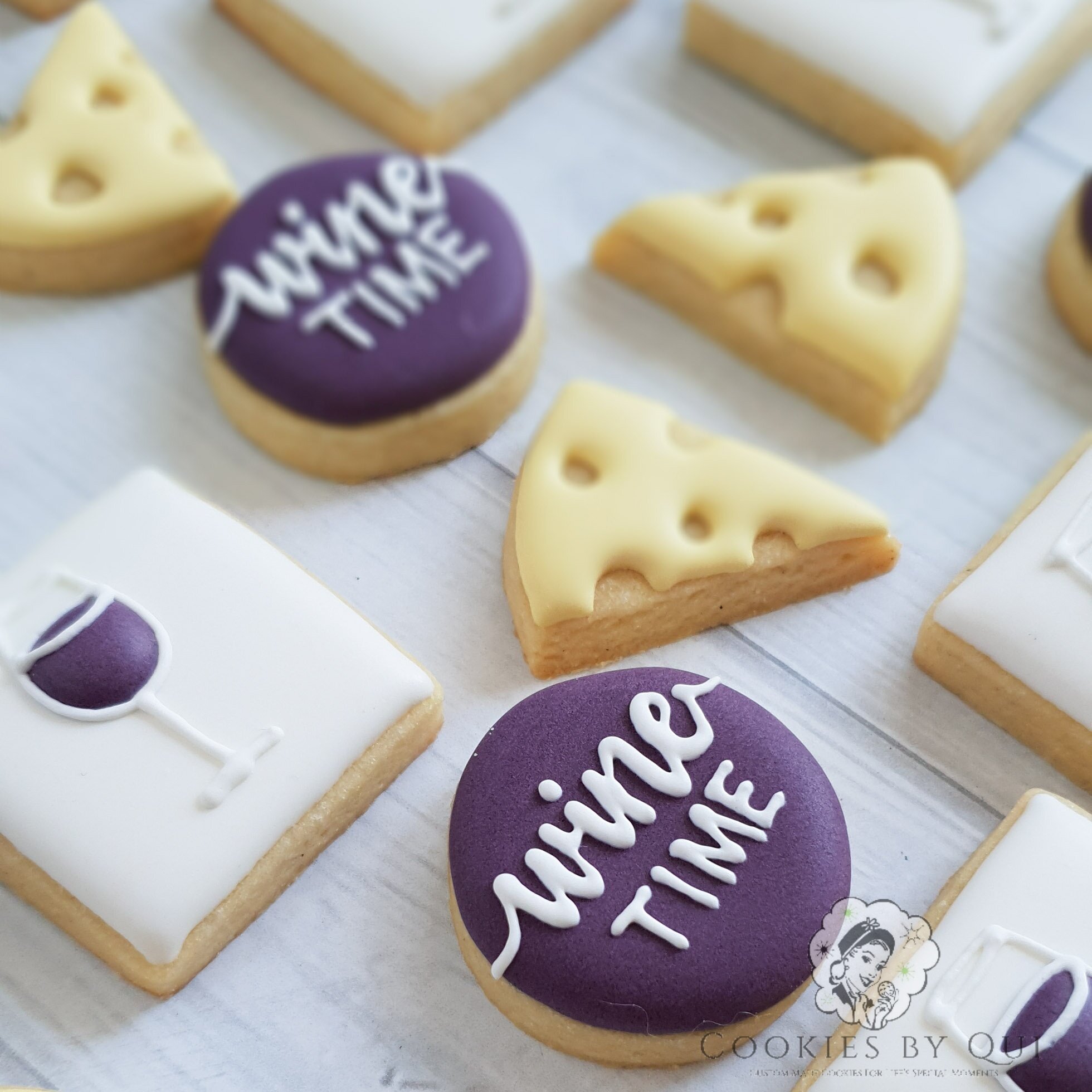 Wine Time Mini Cookies - Cookies by Qui Geelong.jpg