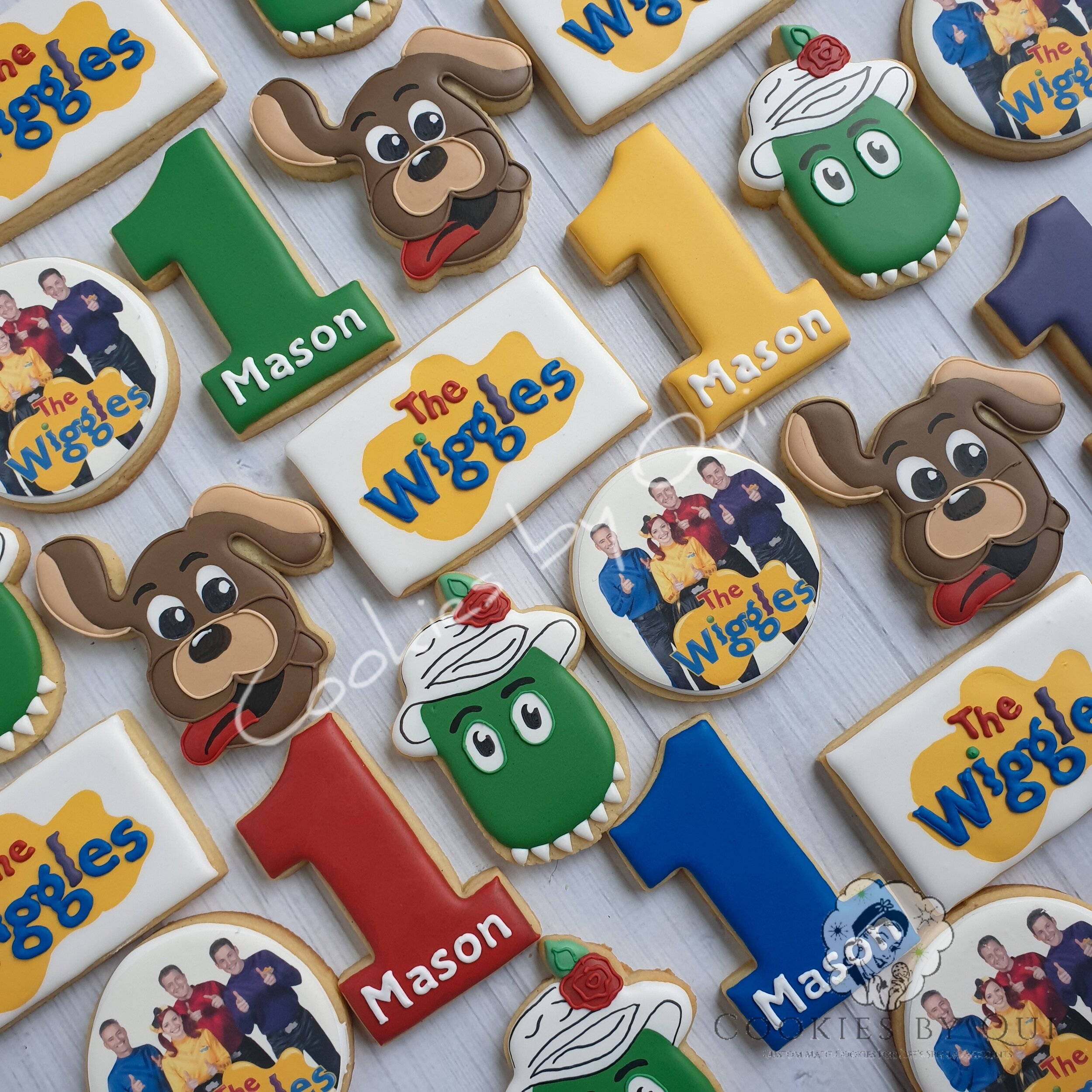 The Wiggles 1st Birthday Cookies Wags Dorothy - Cookies by Qui Geelong.jpg