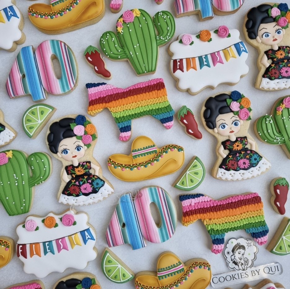 40th Fiesta Birthday Cookies - Cookies by Qui Geelong.jpg