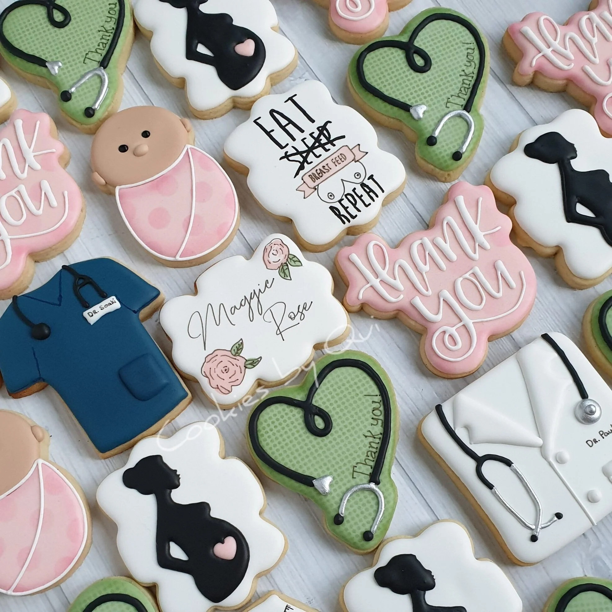 Thank You Nurse Baby Cookies - Cookies by Qui Geelong.jpg