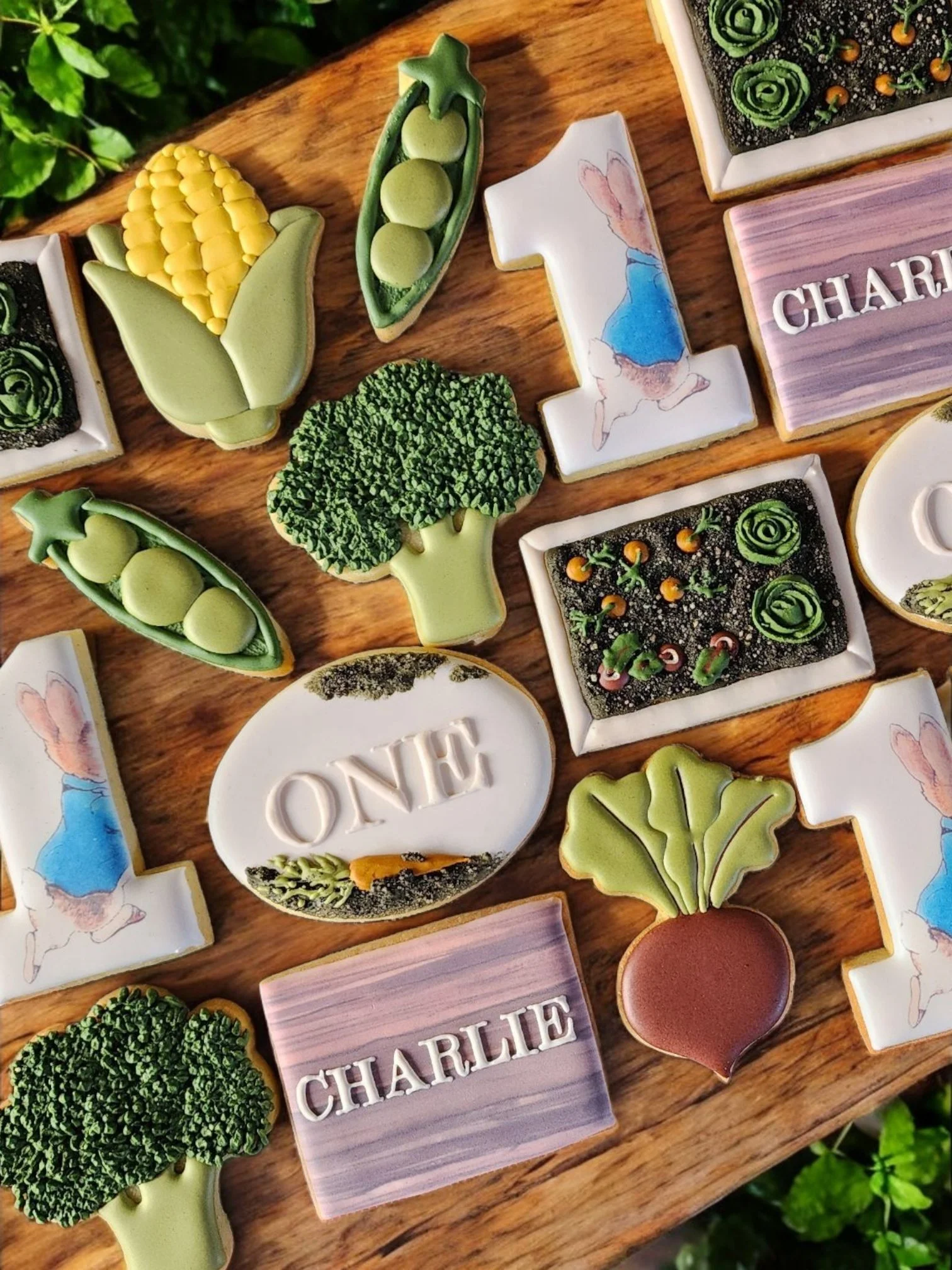 MrMcGregors Garden First Birthday Cookies Beatrix Potter Peter Rabbit