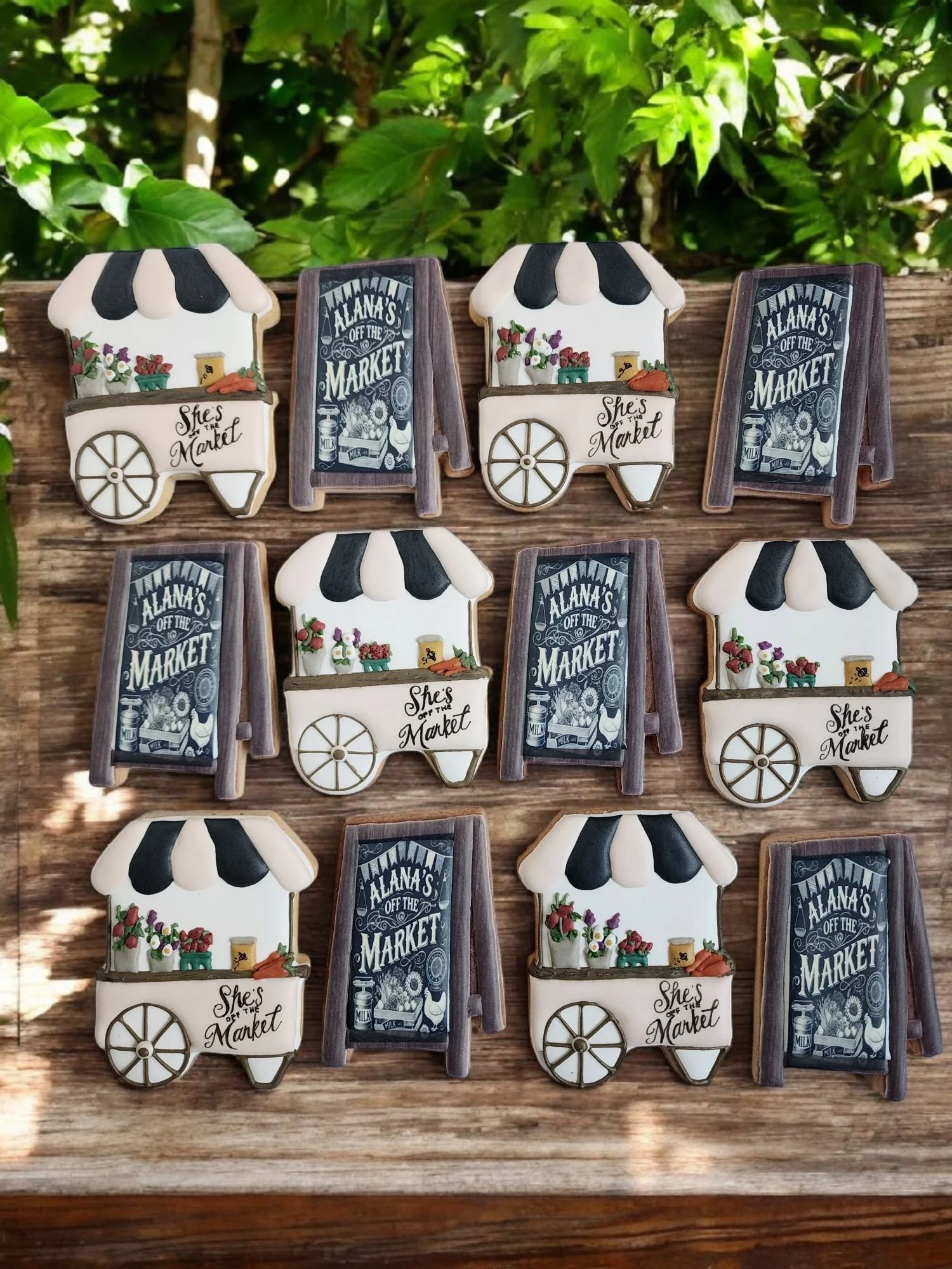 She's off the Market Bridal Hens Party Shower Cookies