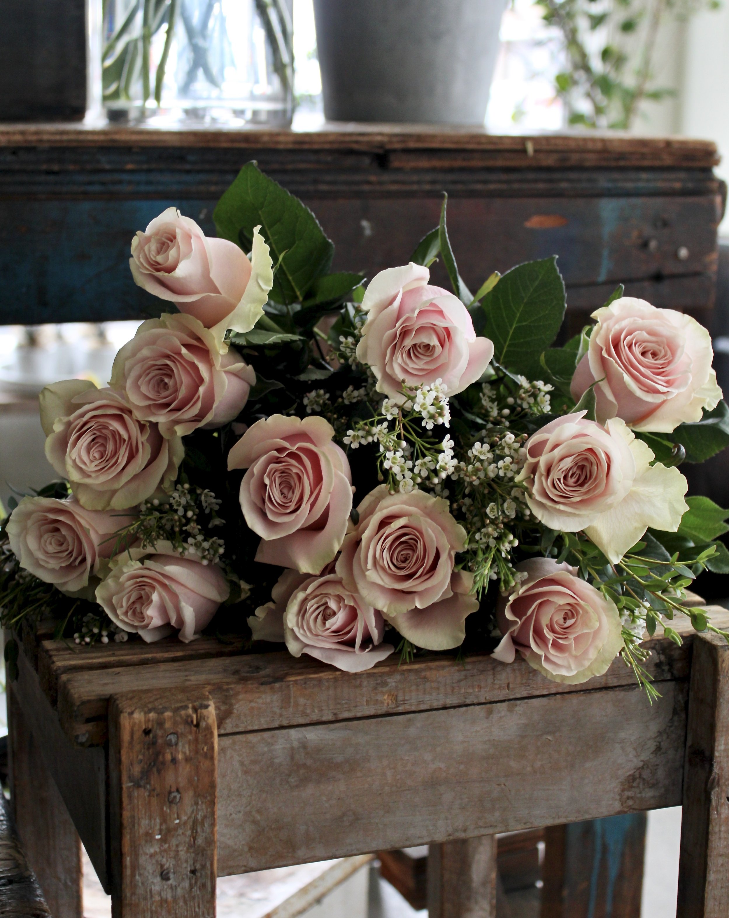 Dozen || Two || Three Dozen Roses in a Hand Tied Bouquet