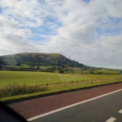 Spotted a hot air balloon on the way.