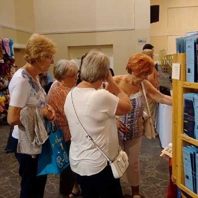 We'd lot of visitors at our stand.