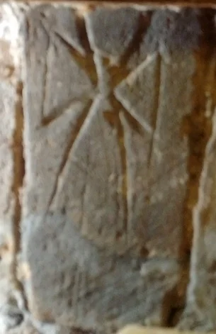 where this cross was recently discovered behind some wood panelling. Holy Socks attended the autumn meeting of the Scottish Pilgrim Routes Forum. Warm welcome and lovely lunch. Thank you all.