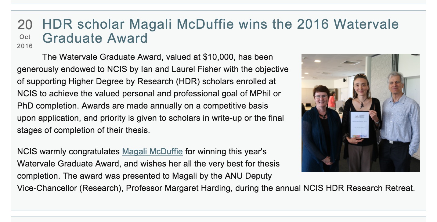 NCIS Newsletter November 2016