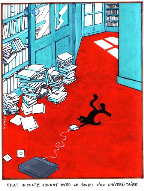 Chat inculte jouant avec la souris.jpg
